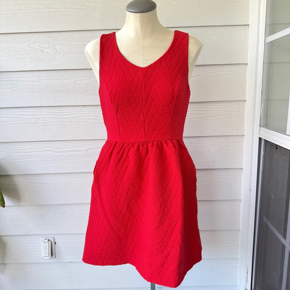 Kaari Blue Women’s Dress‎ – Size 4 (Red, with Pockets)